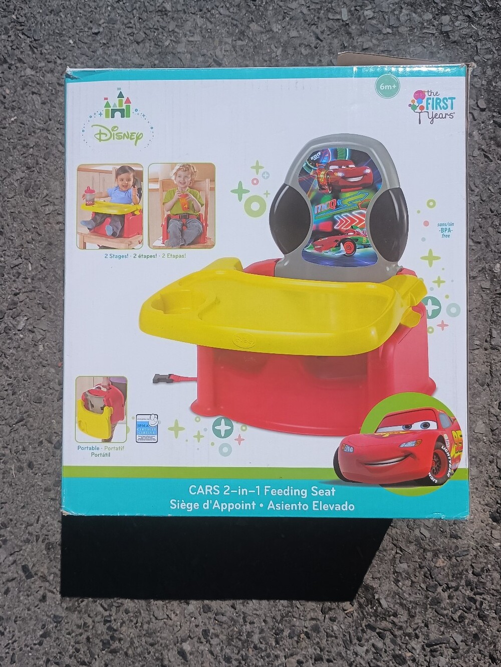 Disney Red & Yellow Cars Lighting McQueen 2-in-1 Feeding Seat